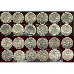 Lot of (12) unc. silver Roosevelt dimes