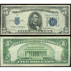 Series 1934D $5 silver cert.