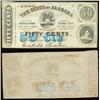 Image 1 : Civil War Confederate CSA 50 cent note Alabama 1863