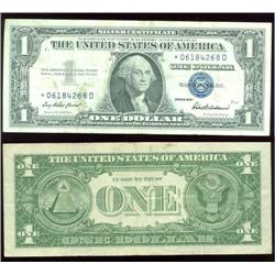 Series 1957 $1 silver cert. (star note)