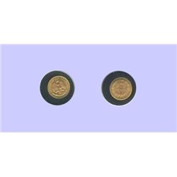 1945 Mexico 2 peso gold