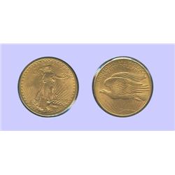 1908 $20.00 gold