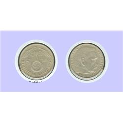 Nazi 1936 - 5 mark silver
