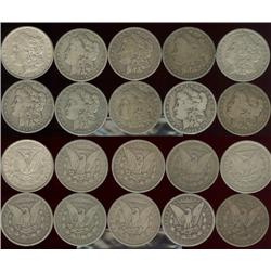 Lot of (10) Morgan silver dollars