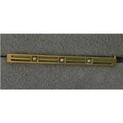 14K EDWARDIAN ERA SEED PEARL BAR PIN