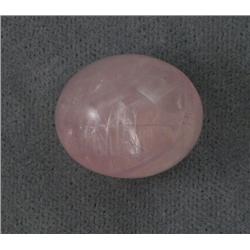 LOOSE OVAL CABOCHON ROSE QUARTZ