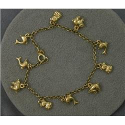 18K ANIMAL CHARM BRACELET