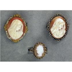 VINTAGE CAMEO JEWELRY