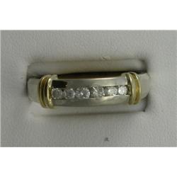 14K DIAMOND CHANNEL BAND
