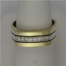 14K GENT'S DIAMOND BAND