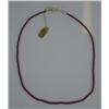 Image 1 : GRADUATED RUBY BEAD NECKLACE