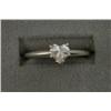 Image 1 : 14K HEART SHAPE DIAMOND SOLITAIRE RING
