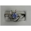 Image 1 : 14K TANZANITE & DIAMOND RING
