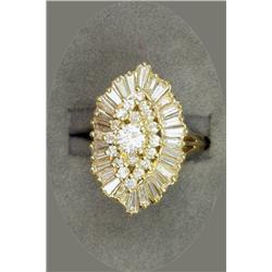 18K DIAMOND BALLERINA RING