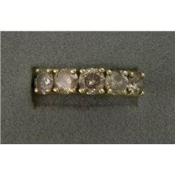 14K CHAMPAGNE 5-DIAMOND BAND