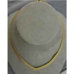 14K WIDE CHOKER NECKLACE