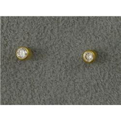 YOSSI HARARI 24K DIAMOND STUD EARRINGS
