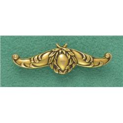 14K ART NOUVEAU BAR PIN