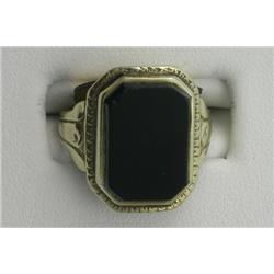 14K VINATGE ONYX LADY'S RING