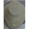 Image 1 : 14K FANCY DIAMOND V NECKLACE