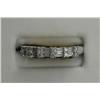 Image 1 : 18K BAGUETTE AND ROUND DIAMOND BAND