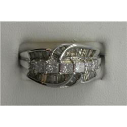 18K PRINCESS & BAGUETTE DIAMOND BAND