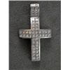 Image 1 : 18K 6.40 CTS PRINCESS CUT DIAMOND CROSS