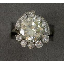 7.04 CTS ROUND DIAMOND RING