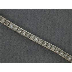 9.10 CTS PRINCESS CUT DIAMOND TENNIS BRACELET