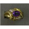 Image 1 : 18K KURT WAYNE AMETHYST & DIAMOND RING
