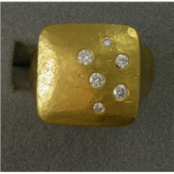 24K YOSSI HARARI JERUSALEM DIAMOND RING