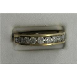 14K DIAMOND CHANNEL BAND