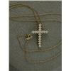 Image 1 : DIAMOND CROSS PENDANT ON CHAIN