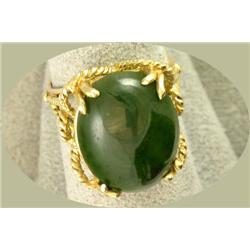 14K LADY'S JADE RING