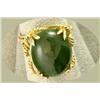 Image 1 : 14K LADY'S JADE RING