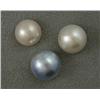 Image 1 : THREE (3) LOOSE MABE PEARLS