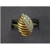 Image 1 : 18K GEMLOCK DIAMOND LEAF DESIGN RING