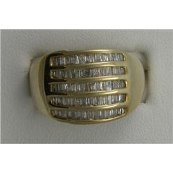 14K BAGUETTE DIAMOND CHANNEL BAND