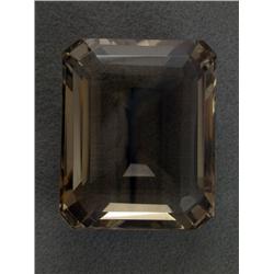 LOOSE EMERALD CUT SMOKEY QUARTZ