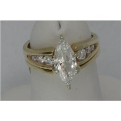 MARQUISE DIAMOND WEDDING RING