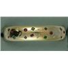 Image 1 : 18K RUBY EMERALD SAPPHIRE & DIAMOND BAND