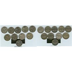 LOT OF (10) WAR NICKELS