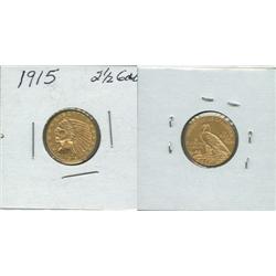 1915 QUARTER EAGLE.