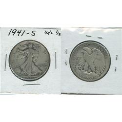 1941 S WALKING LIBERTY.