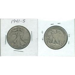 1941 S WALKING LIBERTY.