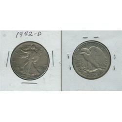 1942 D WALKING LIBERTY.