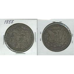 1888 MORGAN SILVER DOLLAR.