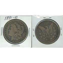 1891 O MORGAN SILVER DOLLAR.