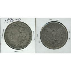 1890 O MORAN SILVER DOLLAR.