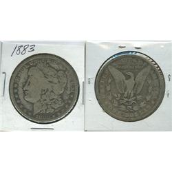 1883 MORGAN SILVER DOLLAR.